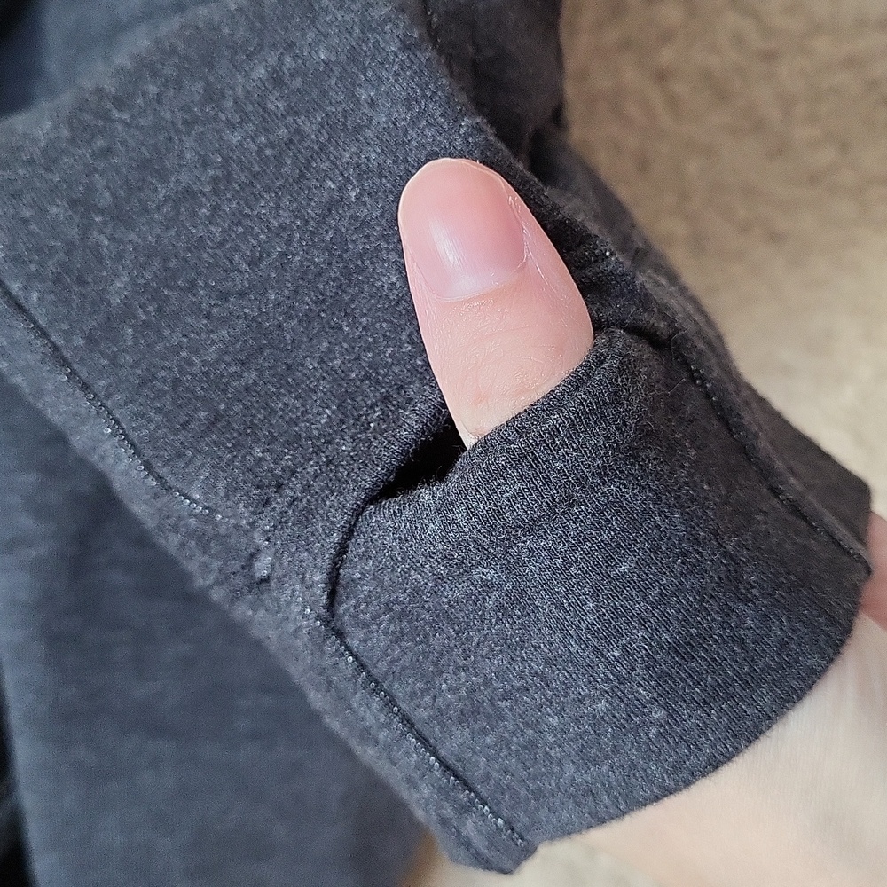 Lululemon Dark Grey Hoodie With Thumb Holes Size 4, EUC - Picture 15 of 17